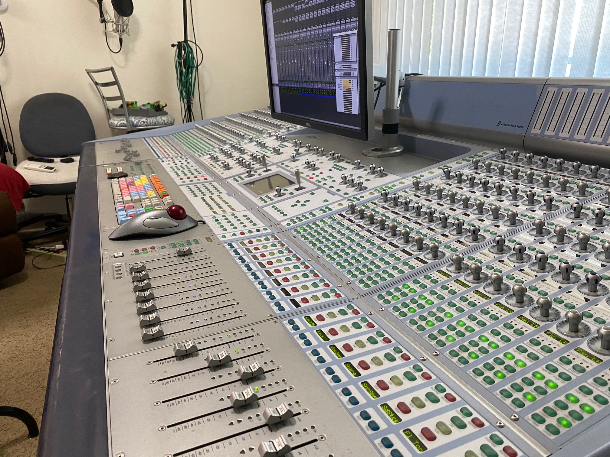 Motorized Faders and Surround Panning